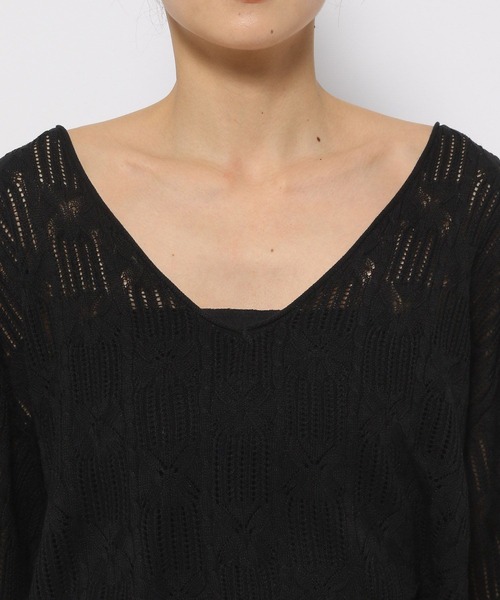 LOWRYS FARM（ローリーズファーム）の「スカシドルマンニット８Ｓ 114168（ニット/セーター・レディース・ブルー/アイボリー/ブラック/ブルー系その他・FREE）」の19枚目の写真