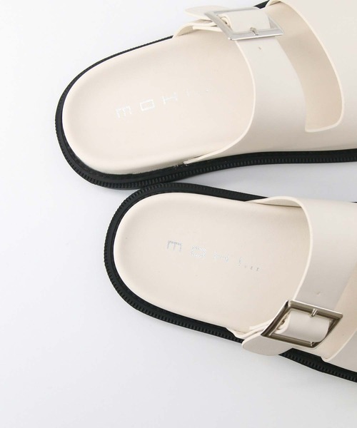 MOHI（モヒ）の「ＭＯＨＩフラットサンダル（サンダル・レディース・オフホワイト/ブラック・37/38）」の19枚目の写真