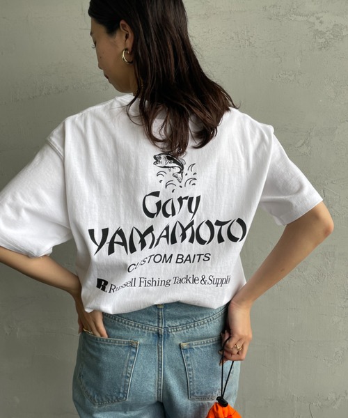Russell Athletic（ラッセルアスレティック）の「[RUSSELL×GARY YAMAMOTO/ラッセル×ゲーリーヤマモト] バックプリント ショートスリーブTシャツ（Tシャツ/カットソー・レディース・ホワイト/ブラック・M/L）」の2枚目の写真