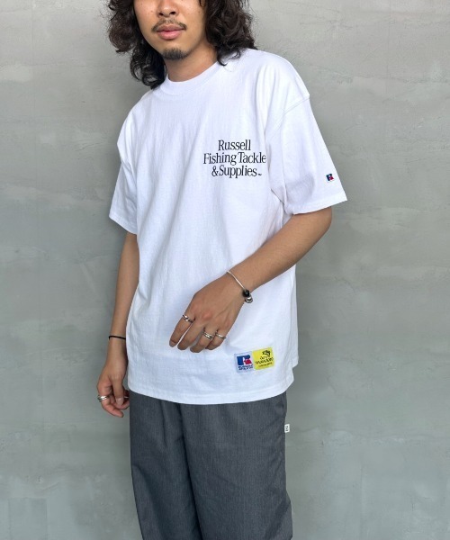 Russell Athletic（ラッセルアスレティック）の「[RUSSELL×GARY YAMAMOTO/ラッセル×ゲーリーヤマモト] バックプリント ショートスリーブTシャツ（Tシャツ/カットソー・レディース・ホワイト/ブラック・M/L）」の22枚目の写真