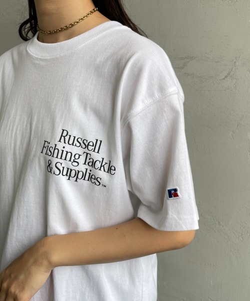 Russell Athletic（ラッセルアスレティック）の「[RUSSELL×GARY YAMAMOTO/ラッセル×ゲーリーヤマモト] バックプリント ショートスリーブTシャツ（Tシャツ/カットソー・レディース・ホワイト/ブラック・M/L）」の16枚目の写真