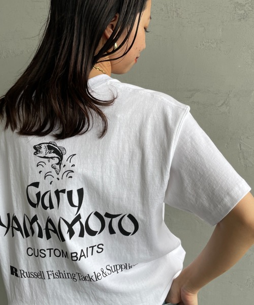 Russell Athletic（ラッセルアスレティック）の「[RUSSELL×GARY YAMAMOTO/ラッセル×ゲーリーヤマモト] バックプリント ショートスリーブTシャツ（Tシャツ/カットソー・レディース・ホワイト/ブラック・M/L）」の17枚目の写真