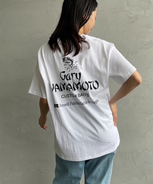 Russell Athletic（ラッセルアスレティック）の「[RUSSELL×GARY YAMAMOTO/ラッセル×ゲーリーヤマモト] バックプリント ショートスリーブTシャツ（Tシャツ/カットソー・レディース・ホワイト/ブラック・M/L）」の12枚目の写真