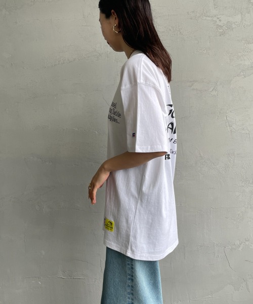 Russell Athletic（ラッセルアスレティック）の「[RUSSELL×GARY YAMAMOTO/ラッセル×ゲーリーヤマモト] バックプリント ショートスリーブTシャツ（Tシャツ/カットソー・レディース・ホワイト/ブラック・M/L）」の14枚目の写真