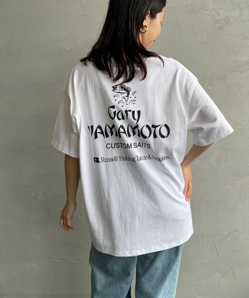 Russell Athletic（ラッセルアスレティック）の「[RUSSELL×GARY YAMAMOTO/ラッセル×ゲーリーヤマモト] バックプリント ショートスリーブTシャツ（Tシャツ/カットソー・レディース・ホワイト/ブラック・M/L）」の15枚目の写真