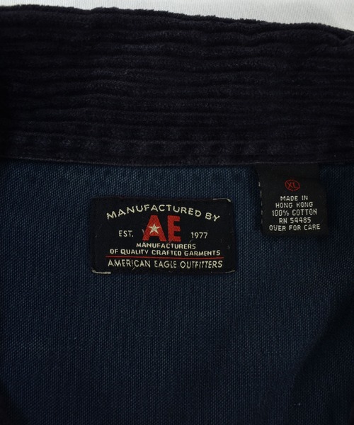 American Eagle（アメリカンイーグル）の「【ヴィンテージ古着】90's AMERICAN EAGLE/アメリカンイーグル コーデュロイ フルジップジャケット（ブルゾン・メンズ・ブラック・X-LARGE）」の8枚目の写真
