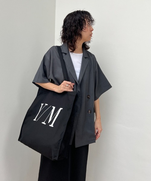 y/m（イム）の「y/mマチ付きトートBAG（トートバッグ・レディース・オフホワイト/ブラック・FREE）」の6枚目の写真