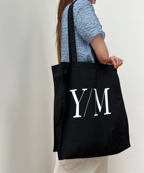 y/m（イム）の「y/mマチ付きトートBAG（トートバッグ・レディース・オフホワイト/ブラック・FREE）」の8枚目の写真