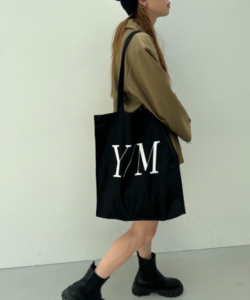 y/m（イム）の「y/mマチ付きトートBAG（トートバッグ・レディース・オフホワイト/ブラック・FREE）」の20枚目の写真