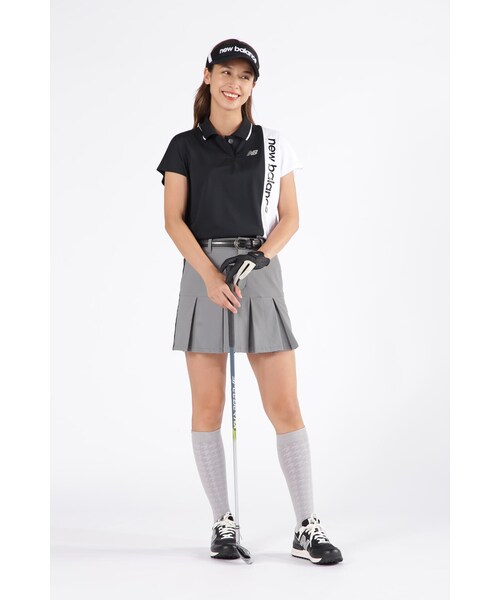 New Balance Golf(ニューバランスゴルフ)の「【new balance golf】スリーブレス オーバーサイズ ポロシャツ (WOMENS SPORT)(ポロシャツ・レディース・ブラック/ホワイト/イエロー系その他・MEDIUM/LARGE/SMALL)」の16枚目の写真
