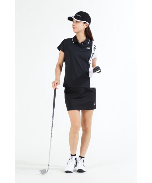 New Balance Golf(ニューバランスゴルフ)の「【new balance golf】スリーブレス オーバーサイズ ポロシャツ (WOMENS SPORT)(ポロシャツ・レディース・ブラック/ホワイト/イエロー系その他・MEDIUM/LARGE/SMALL)」の17枚目の写真