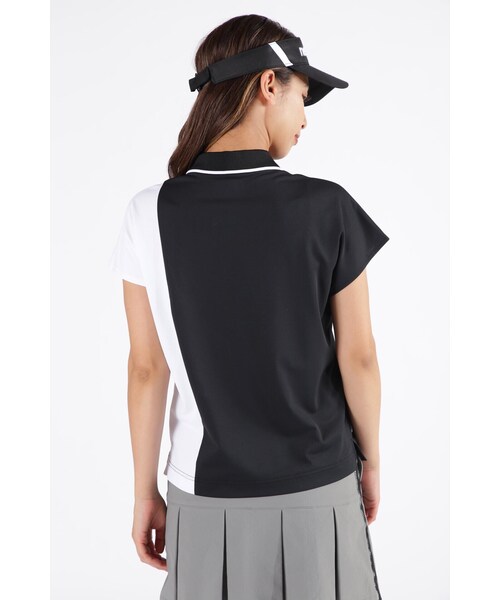 New Balance Golf(ニューバランスゴルフ)の「【new balance golf】スリーブレス オーバーサイズ ポロシャツ (WOMENS SPORT)(ポロシャツ・レディース・ブラック/ホワイト/イエロー系その他・MEDIUM/LARGE/SMALL)」の19枚目の写真