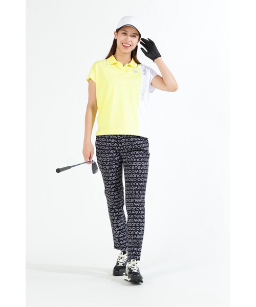 New Balance Golf(ニューバランスゴルフ)の「【new balance golf】スリーブレス オーバーサイズ ポロシャツ (WOMENS SPORT)(ポロシャツ・レディース・ブラック/ホワイト/イエロー系その他・MEDIUM/LARGE/SMALL)」の5枚目の写真