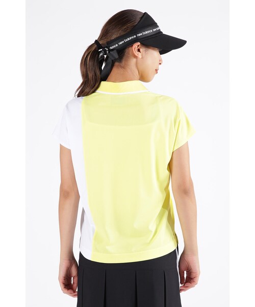 New Balance Golf(ニューバランスゴルフ)の「【new balance golf】スリーブレス オーバーサイズ ポロシャツ (WOMENS SPORT)(ポロシャツ・レディース・ブラック/ホワイト/イエロー系その他・MEDIUM/LARGE/SMALL)」の6枚目の写真