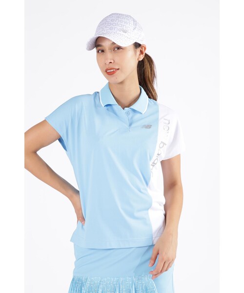 New Balance Golf(ニューバランスゴルフ)の「【new balance golf】スリーブレス オーバーサイズ ポロシャツ (WOMENS SPORT)(ポロシャツ・レディース・ブラック/ホワイト/イエロー系その他・MEDIUM/LARGE/SMALL)」の9枚目の写真
