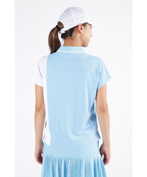 New Balance Golf(ニューバランスゴルフ)の「【new balance golf】スリーブレス オーバーサイズ ポロシャツ (WOMENS SPORT)(ポロシャツ・レディース・ブラック/ホワイト/イエロー系その他・MEDIUM/LARGE/SMALL)」の13枚目の写真