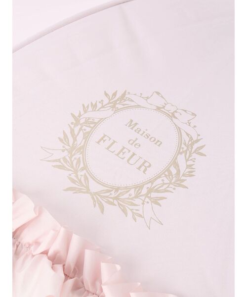 Maison de FLEUR（メゾンドフルール）の「遮光&UV　CUT　フリル傘（長傘・レディース・ピンク/ベージュ/ブラック・FREE）」の22枚目の写真