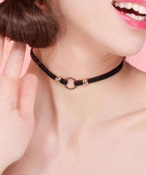 SILVER BULLET(シルバーバレット)の「『SBLTR』ユニセックス リングチョーカー(チョーカー・レディース・シルバー/ゴールド・FREE)」の1枚目の写真