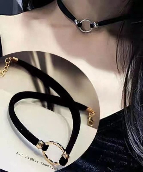 SILVER BULLET(シルバーバレット)の「『SBLTR』ユニセックス リングチョーカー(チョーカー・レディース・シルバー/ゴールド・FREE)」の6枚目の写真