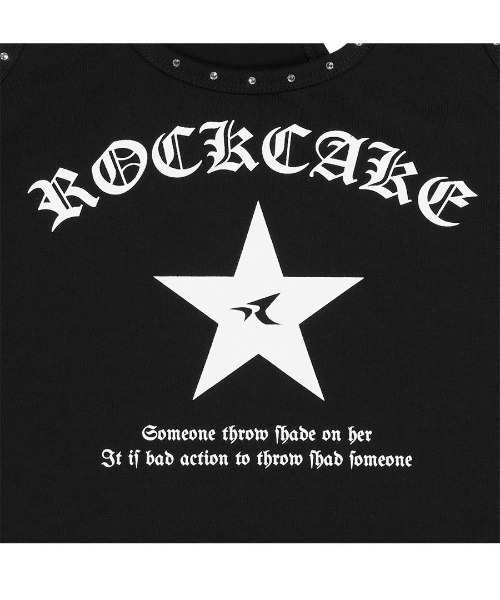 韓国 リボン Tシャツ バレエコア [ROCKCAKE] HOTFIX RIBBON TOP ROCKCAKE☆韓国☆人気☆Hotfix Ribbon Top 2色 リボン Tシャツ