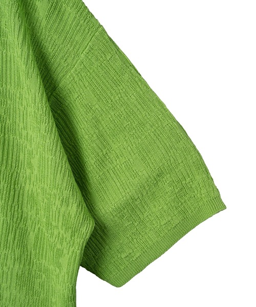 KACCO(カッコ)の「《ユニセックスアイテム》SKIPPER KNIT POLO SHIRTS / スキッパーサマーニットポロシャツ(Tシャツ/カットソー・メンズ・グリーン/グレー/ブラック・LARGE/MEDIUM/SMALL)」の21枚目の写真