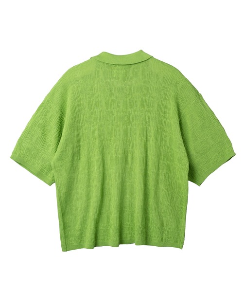 KACCO(カッコ)の「《ユニセックスアイテム》SKIPPER KNIT POLO SHIRTS / スキッパーサマーニットポロシャツ(Tシャツ/カットソー・メンズ・グリーン/グレー/ブラック・LARGE/MEDIUM/SMALL)」の19枚目の写真