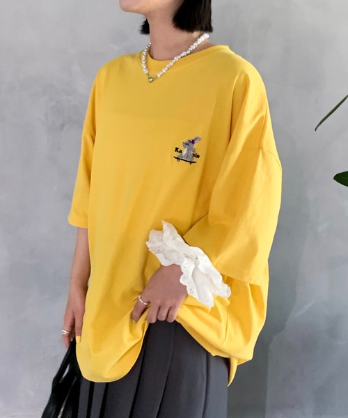 Teem Store（チームストア）の「アソートフロントロゴTシャツ（サガラ/刺繍）（Tシャツ/カットソー・メンズ・イエロー/その他3/その他2/その他1/ブラック/その他4/グリーン・M/L）」の4枚目の写真