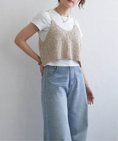 notch.（ノッチ）の「リボーンヤーンニットキャミ（ベスト・レディース・ライトグレー/ベージュ/ブラック/オフホワイト・M）」の21枚目の写真