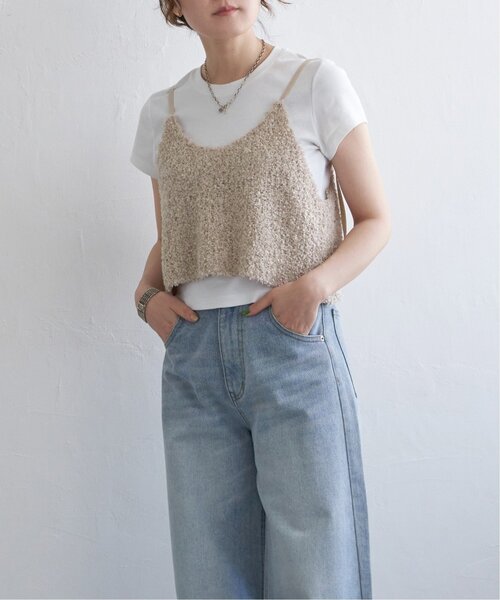 notch.（ノッチ）の「リボーンヤーンニットキャミ（ベスト・レディース・ライトグレー/ベージュ/ブラック/オフホワイト・M）」の22枚目の写真