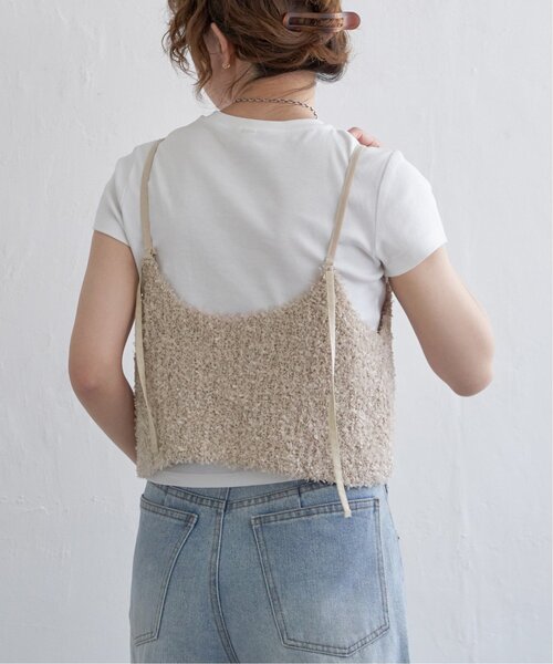 notch.（ノッチ）の「リボーンヤーンニットキャミ（ベスト・レディース・ライトグレー/ベージュ/ブラック/オフホワイト・M）」の12枚目の写真