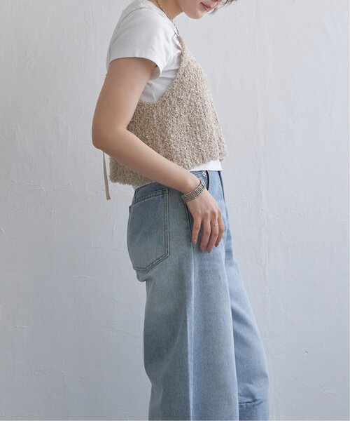 notch.（ノッチ）の「リボーンヤーンニットキャミ（ベスト・レディース・ライトグレー/ベージュ/ブラック/オフホワイト・M）」の13枚目の写真