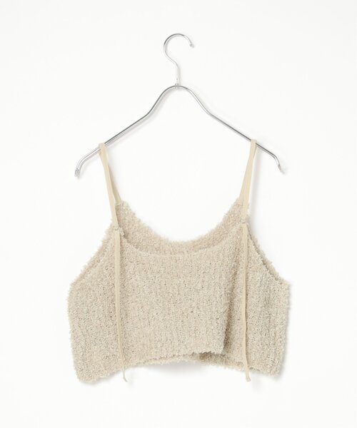 notch.（ノッチ）の「リボーンヤーンニットキャミ（ベスト・レディース・ライトグレー/ベージュ/ブラック/オフホワイト・M）」の6枚目の写真