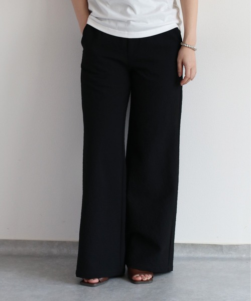 cepo（セポ）の「リサイクルポリサッカー イージートラウザー＜セットアップ可能＞（その他パンツ・レディース・ブラック/ブラック×ホワイト/オリーブ・S/M/L）」の2枚目の写真