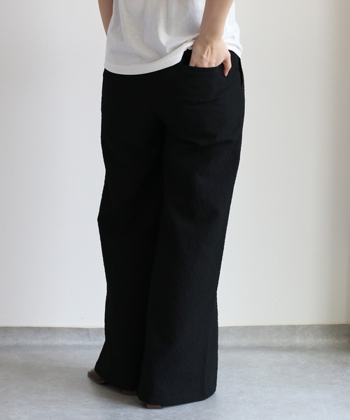 cepo（セポ）の「リサイクルポリサッカー イージートラウザー＜セットアップ可能＞（その他パンツ・レディース・ブラック/ブラック×ホワイト/オリーブ・S/M/L）」の22枚目の写真