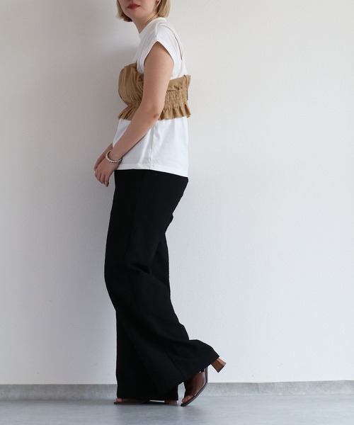 cepo（セポ）の「リサイクルポリサッカー イージートラウザー＜セットアップ可能＞（その他パンツ・レディース・ブラック/ブラック×ホワイト/オリーブ・S/M/L）」の17枚目の写真