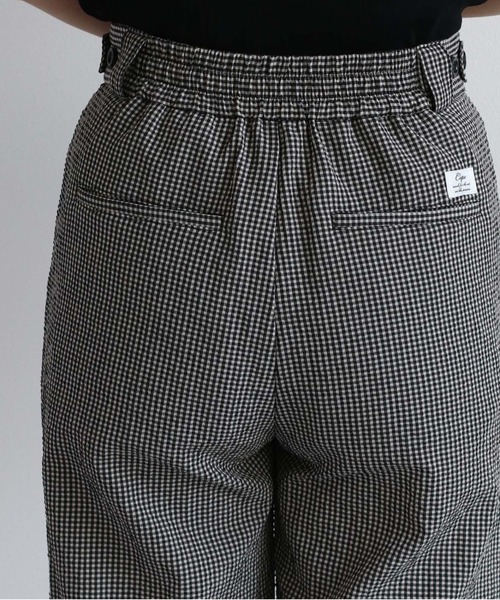 cepo（セポ）の「リサイクルポリサッカー イージートラウザー＜セットアップ可能＞（その他パンツ・レディース・ブラック/ブラック×ホワイト/オリーブ・S/M/L）」の15枚目の写真