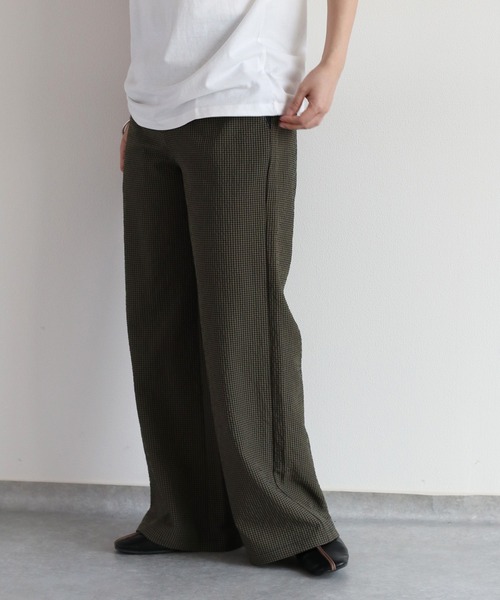 cepo（セポ）の「リサイクルポリサッカー イージートラウザー＜セットアップ可能＞（その他パンツ・レディース・ブラック/ブラック×ホワイト/オリーブ・S/M/L）」の4枚目の写真