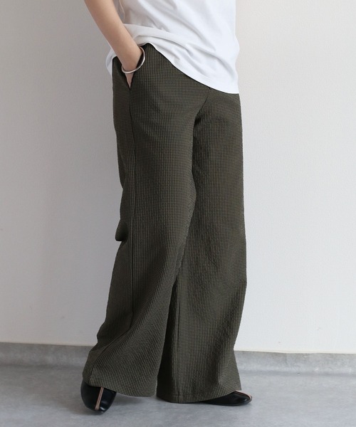 cepo（セポ）の「リサイクルポリサッカー イージートラウザー＜セットアップ可能＞（その他パンツ・レディース・ブラック/ブラック×ホワイト/オリーブ・S/M/L）」の5枚目の写真