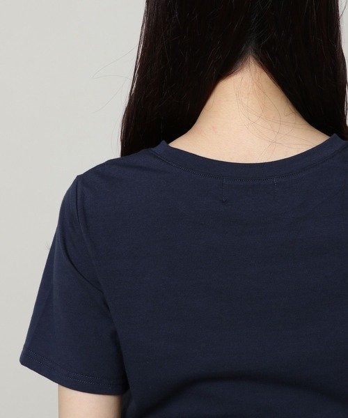 3.3 Field Trip （3.3フィールドトリップ）の「3.3 Field Trip／プリントリボンＴ（Tシャツ/カットソー・レディース・ホワイト/ネイビー・FREE）」の19枚目の写真