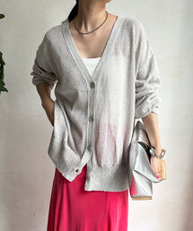 DouDou | 【夏も着られて洗える！】ペーパーヤーン2WAYカーディガン(カーディガン/ボレロ)