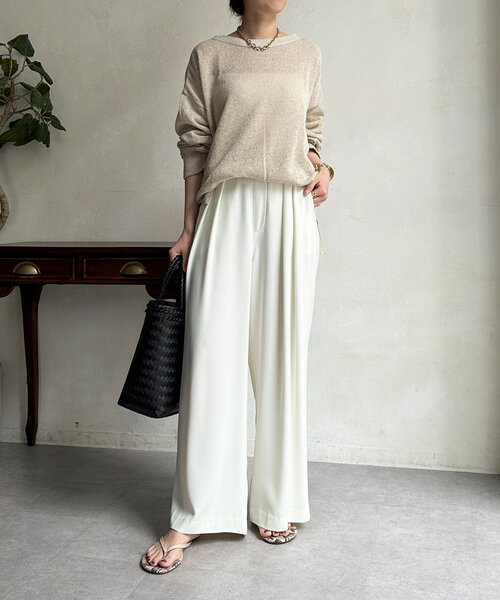 DouDou(ドゥドゥ)の「【夏も着られて洗える!】ペーパーヤーン2WAYカーディガン(カーディガン/ボレロ・レディース・ブラック/ベージュ/ライトグレー・FREE)」の20枚目の写真