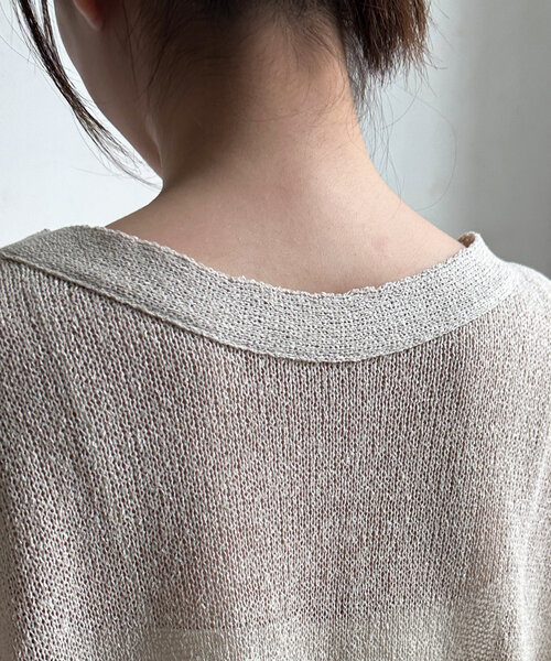 DouDou(ドゥドゥ)の「【夏も着られて洗える!】ペーパーヤーン2WAYカーディガン(カーディガン/ボレロ・レディース・ブラック/ベージュ/ライトグレー・FREE)」の11枚目の写真