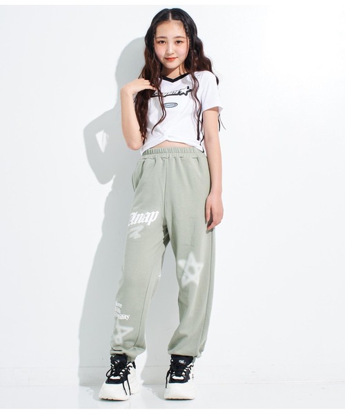 ANAP GｉRL（アナップガール）の「ANAPR+S【リラスポ】前クロスサッカーT(吸水速乾加工)（Tシャツ/カットソー・キッズ・ホワイト/ネイビー/ラベンダー・XS/S/M）」の13枚目の写真