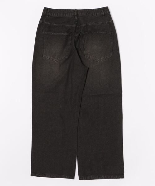 THISIS（ディスイズ）の「12oz デニム ダメージ オーバーダイ バギーパンツ（デニムパンツ・メンズ・ブルー/ブラック・LARGE/X-LARGE/MEDIUM）」の3枚目の写真