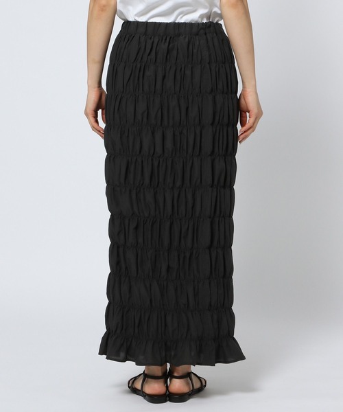 LEPSIM(レプシィム)の「無地シャーリングスカート 119328(スカート・レディース・アイボリー/ブラック/ベージュ/ブラウン・FREE)」の16枚目の写真