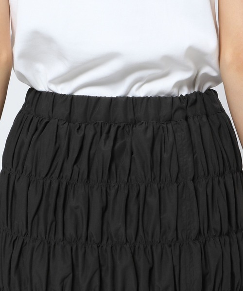 LEPSIM(レプシィム)の「無地シャーリングスカート 119328(スカート・レディース・アイボリー/ブラック/ベージュ/ブラウン・FREE)」の8枚目の写真
