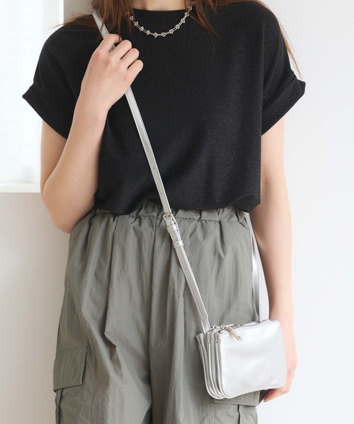 Edit Sheen（エディットシーン）の「アコーディオンミニマムショルダーバッグ（ショルダーバッグ・レディース・レッド/シルバー/アイボリー/ブラック・FREE）」の4枚目の写真