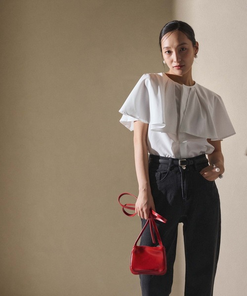 Edit Sheen（エディットシーン）の「アコーディオンミニマムショルダーバッグ（ショルダーバッグ・レディース・レッド/シルバー/アイボリー/ブラック・FREE）」の15枚目の写真