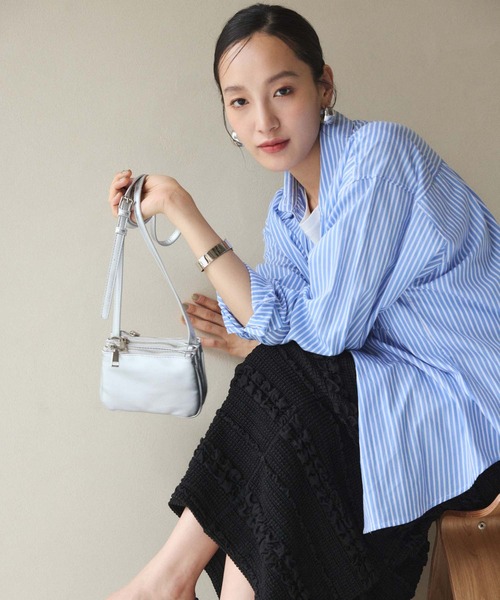 Edit Sheen（エディットシーン）の「アコーディオンミニマムショルダーバッグ（ショルダーバッグ・レディース・レッド/シルバー/アイボリー/ブラック・FREE）」の16枚目の写真