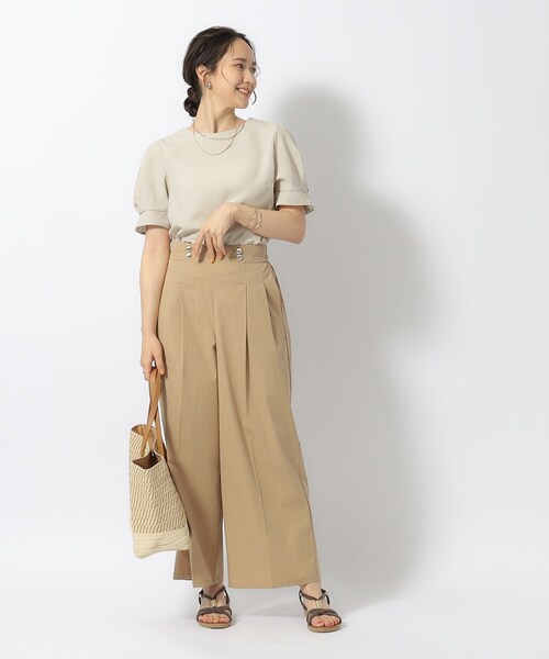 DRESKIP(ドレスキップ)の「◆【セットアップ可/洗濯後しわになりにくい】甘さ香る 麻調お袖タックブラウス(シャツ/ブラウス・レディース・ライトグレー/カーキ/サックスブルー/ネイビー・04/03/02)」の16枚目の写真